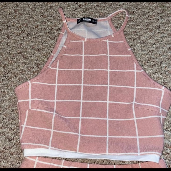 Pink striped two piece - Picture 3 of 3